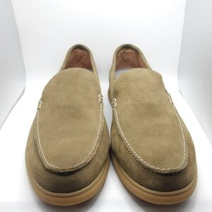 Johnnie-O Tan Suede Loafers - Size 10 Mens Vacation/boat/casual